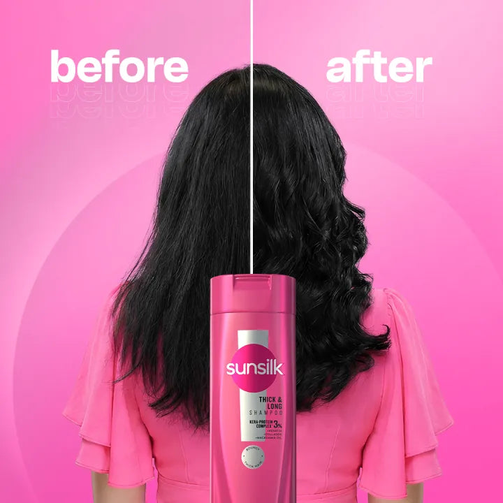 Sunsilk Thick And Long Shampoo 360ML - Image 4