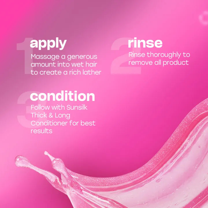 Sunsilk Thick And Long Shampoo 360ML - Image 3