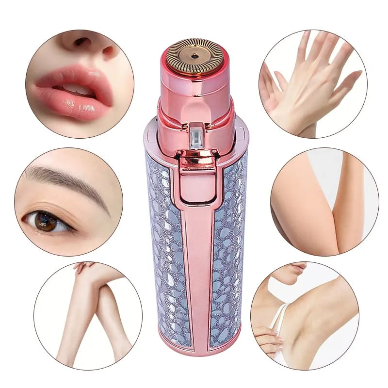 Rechargeable Women's Face Hair Remover Epilator for women Machine for Upper Lip, Chin, Bikini Eyebrow, Lips, Body, Arms Hair Remover for Women High Quality Pocket Sized Facial Hair Removal Machine Smooth Skin Hair Remover For All Skin Types,